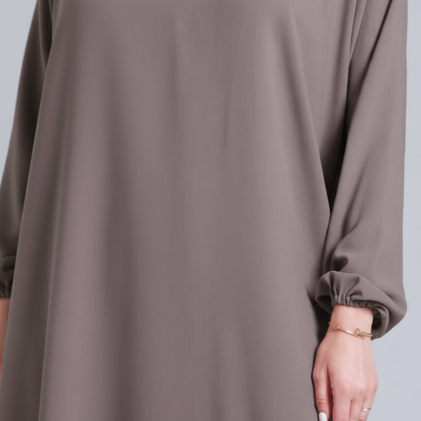 Basic abaya in Mocha