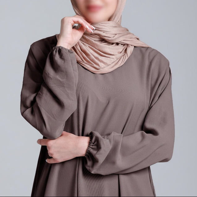Basic abaya in Mocha