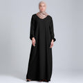 Basic abaya in black