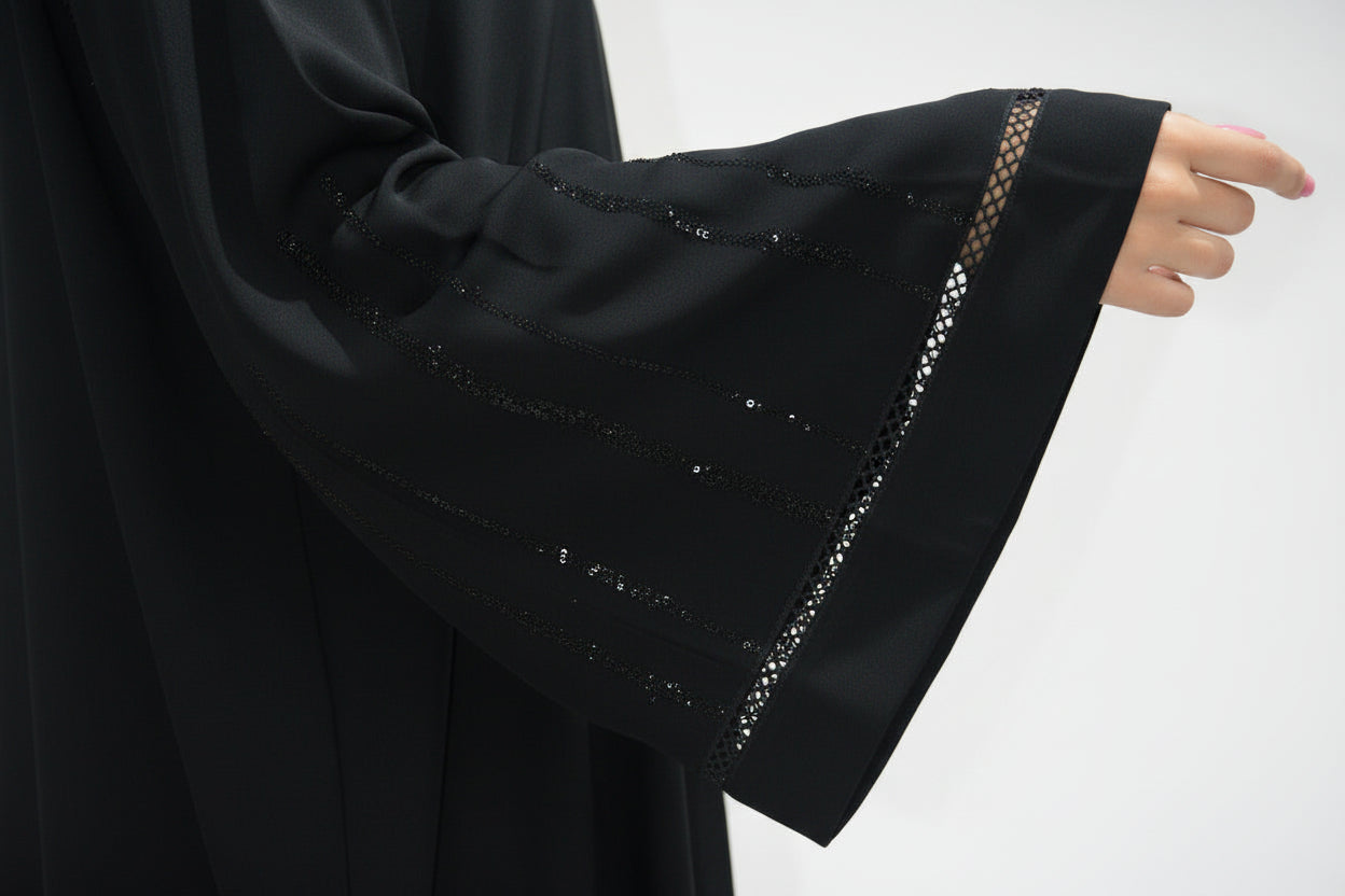 LAST ONE Sophia abaya in black
