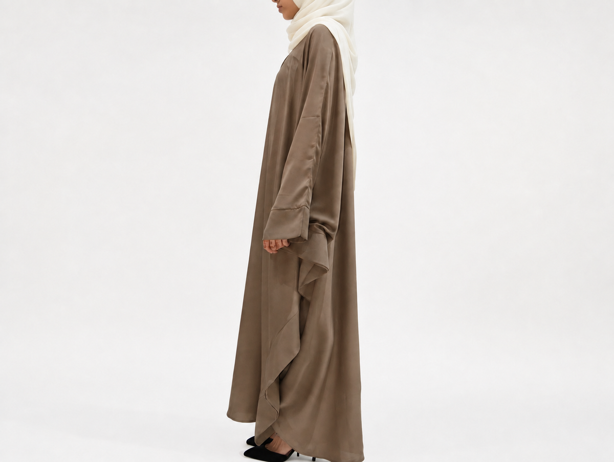 Signature Butterfly Abaya in Mocha