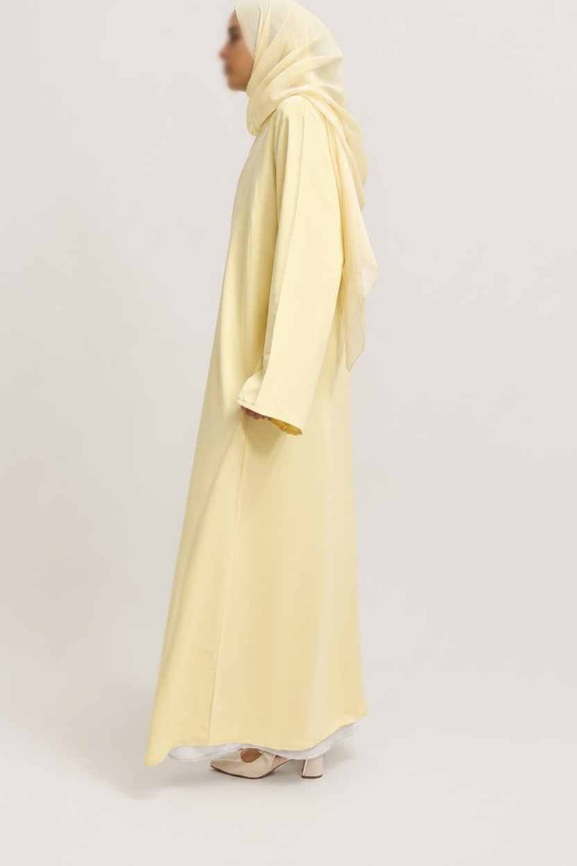 Très belle Abaya in Yellow