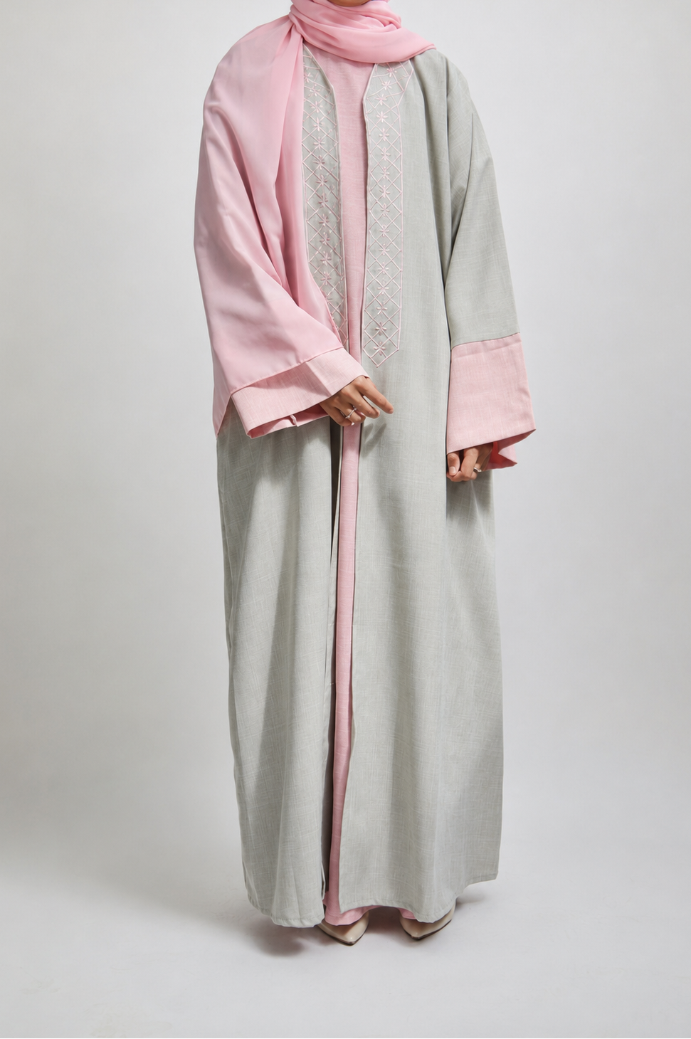 La Rosée linen Abaya