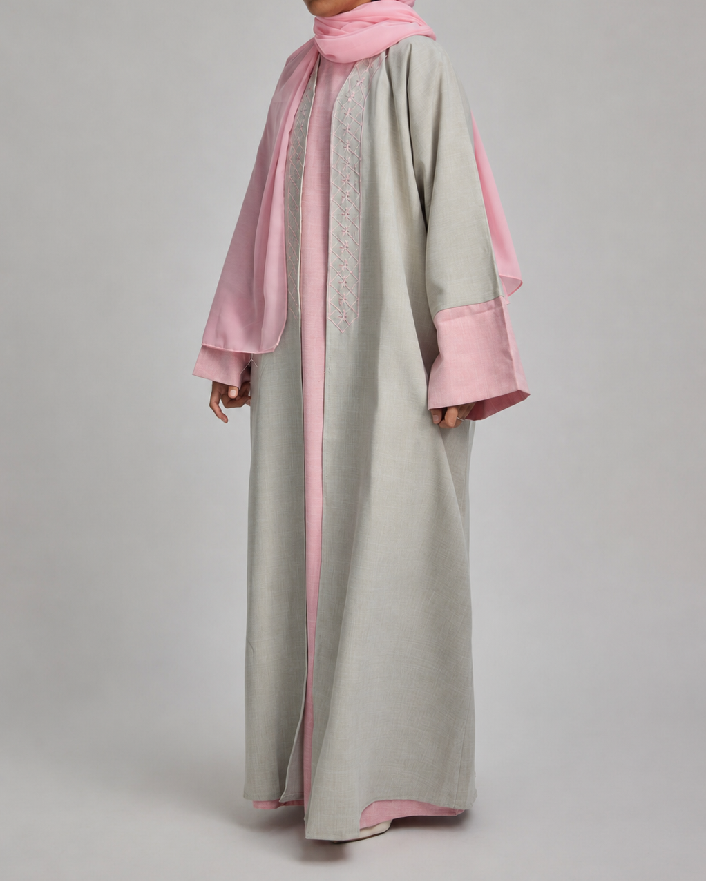 La Rosée linen Abaya