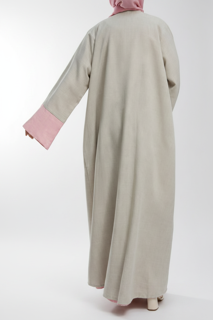 La Rosée linen Abaya