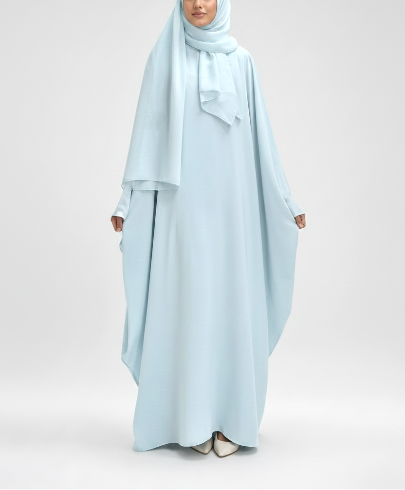 Bleu pastel Abaya