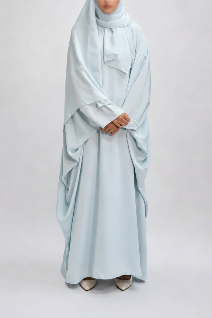 Bleu pastel Abaya