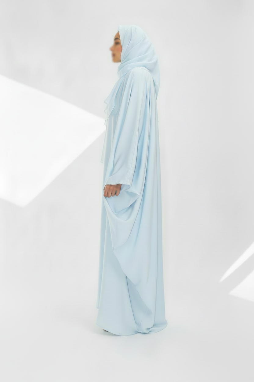 Bleu pastel Abaya