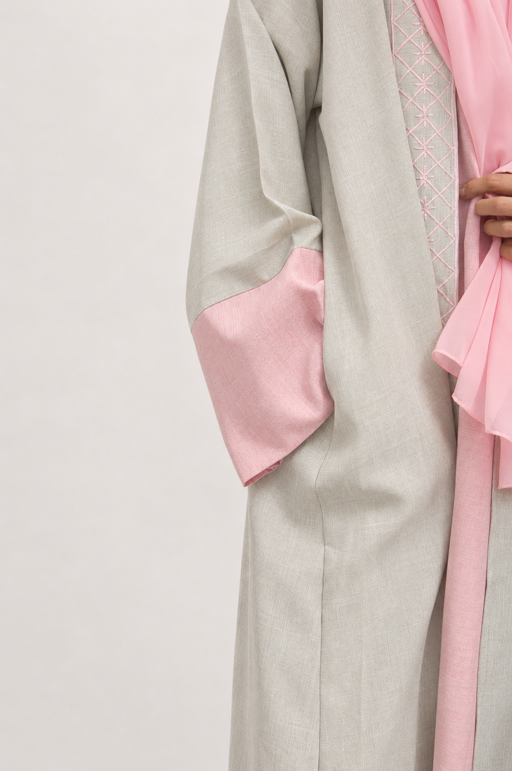 La Rosée linen Abaya