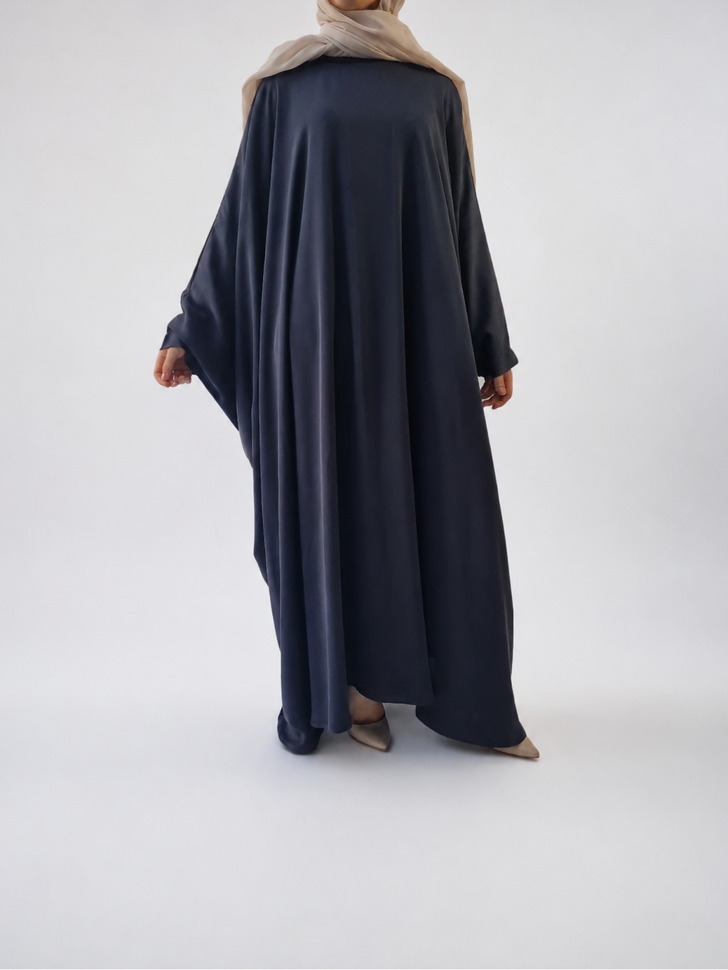 Classic Batwing Abaya in Blue