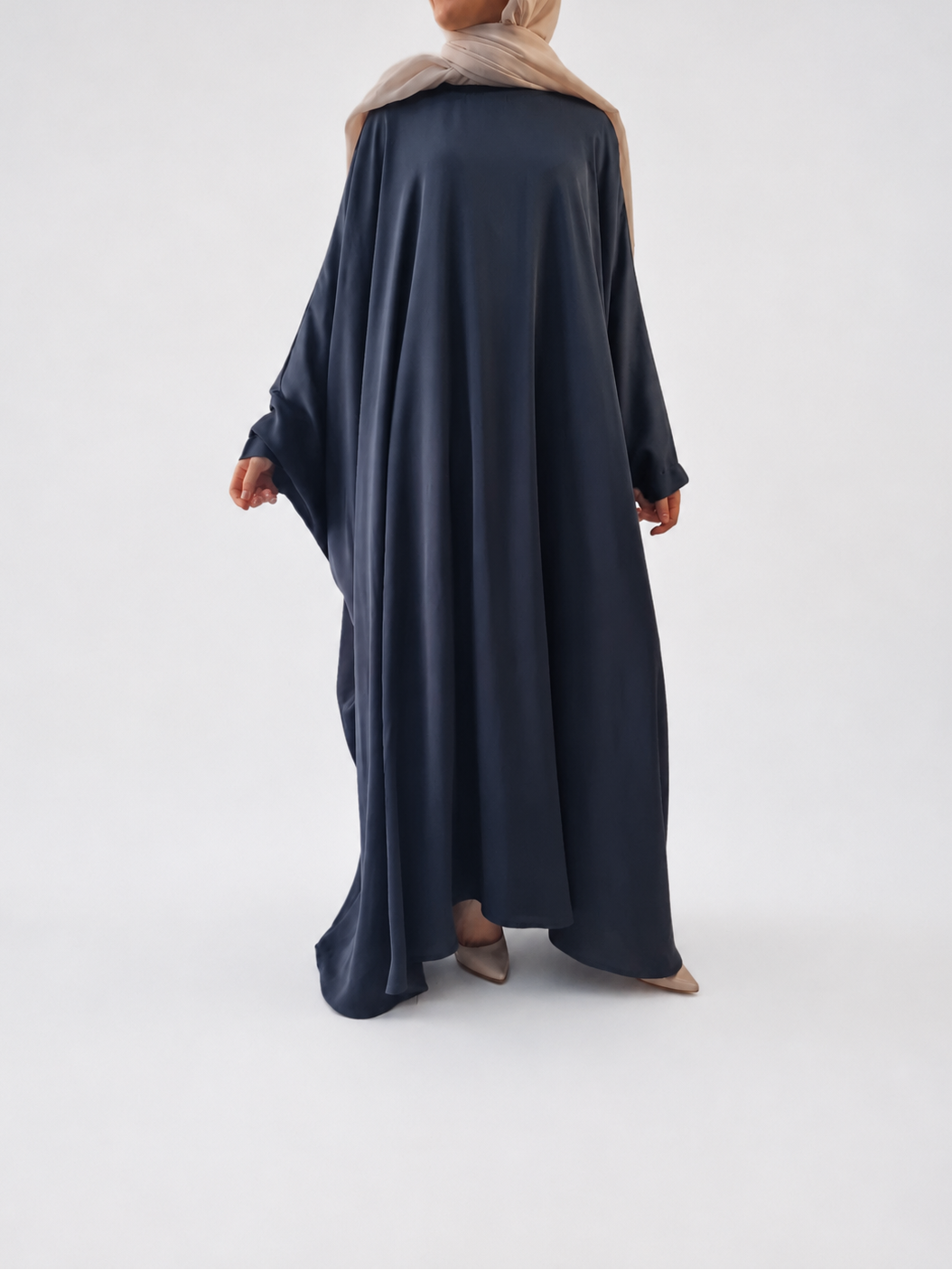 Classic Batwing Abaya in Blue