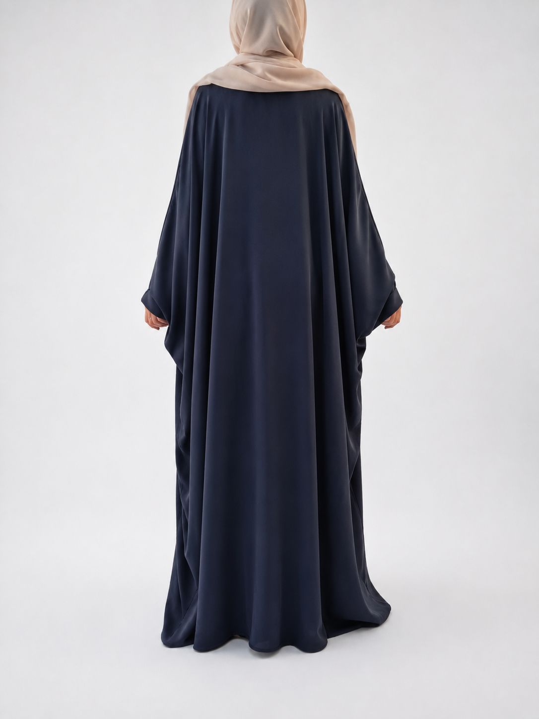 Classic Batwing Abaya in Blue