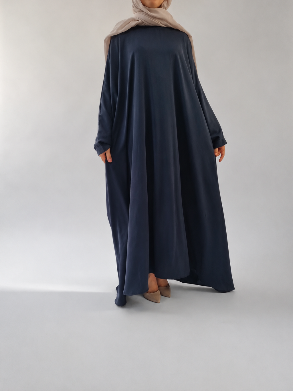 Classic Batwing Abaya in Blue