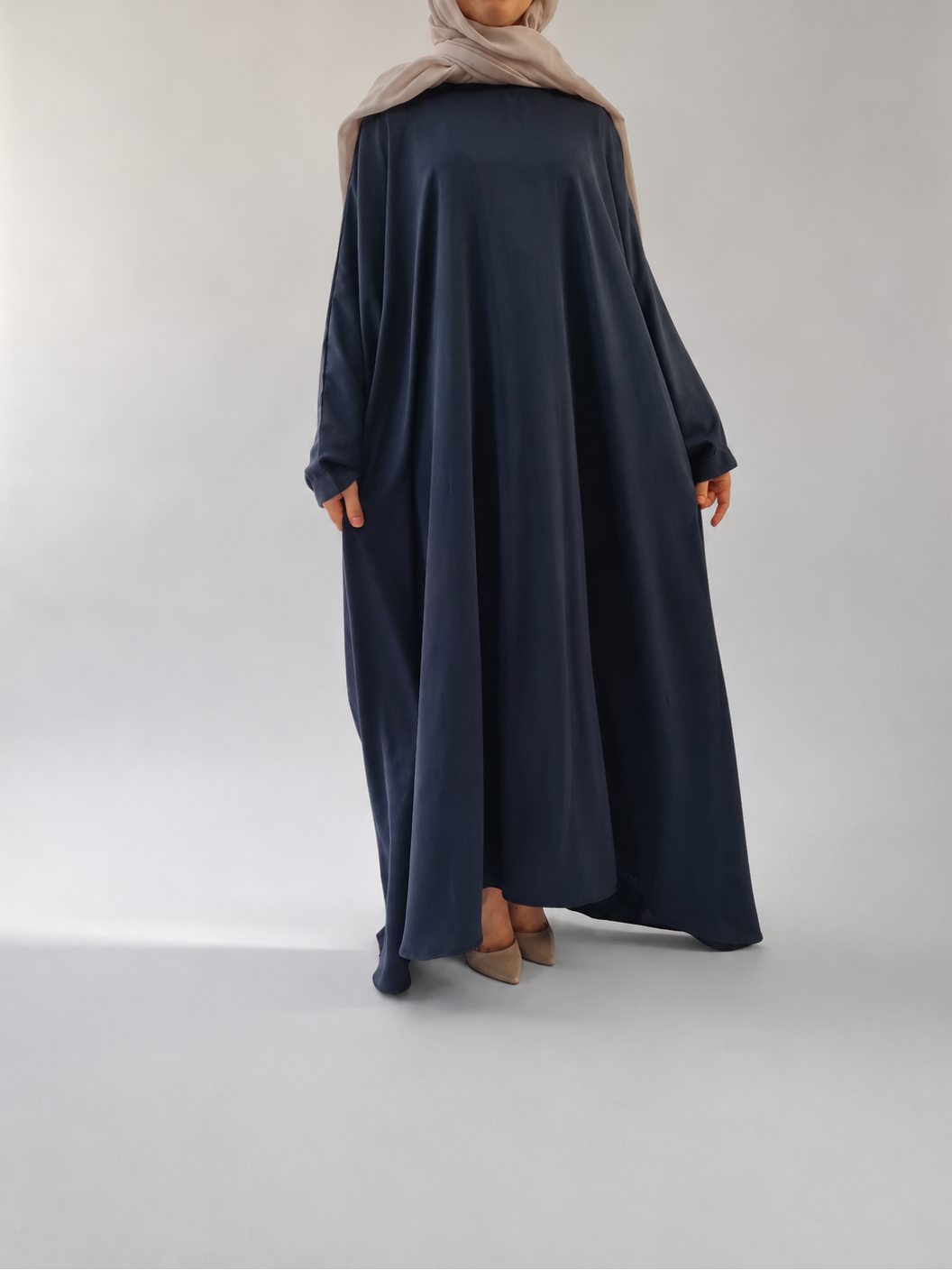 Classic Batwing Abaya in Blue