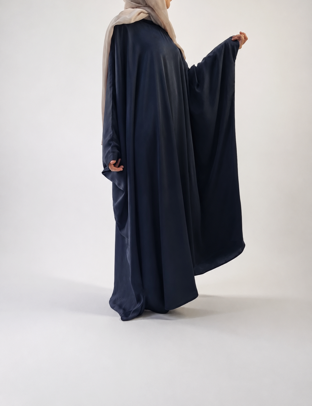 Classic Batwing Abaya in Blue
