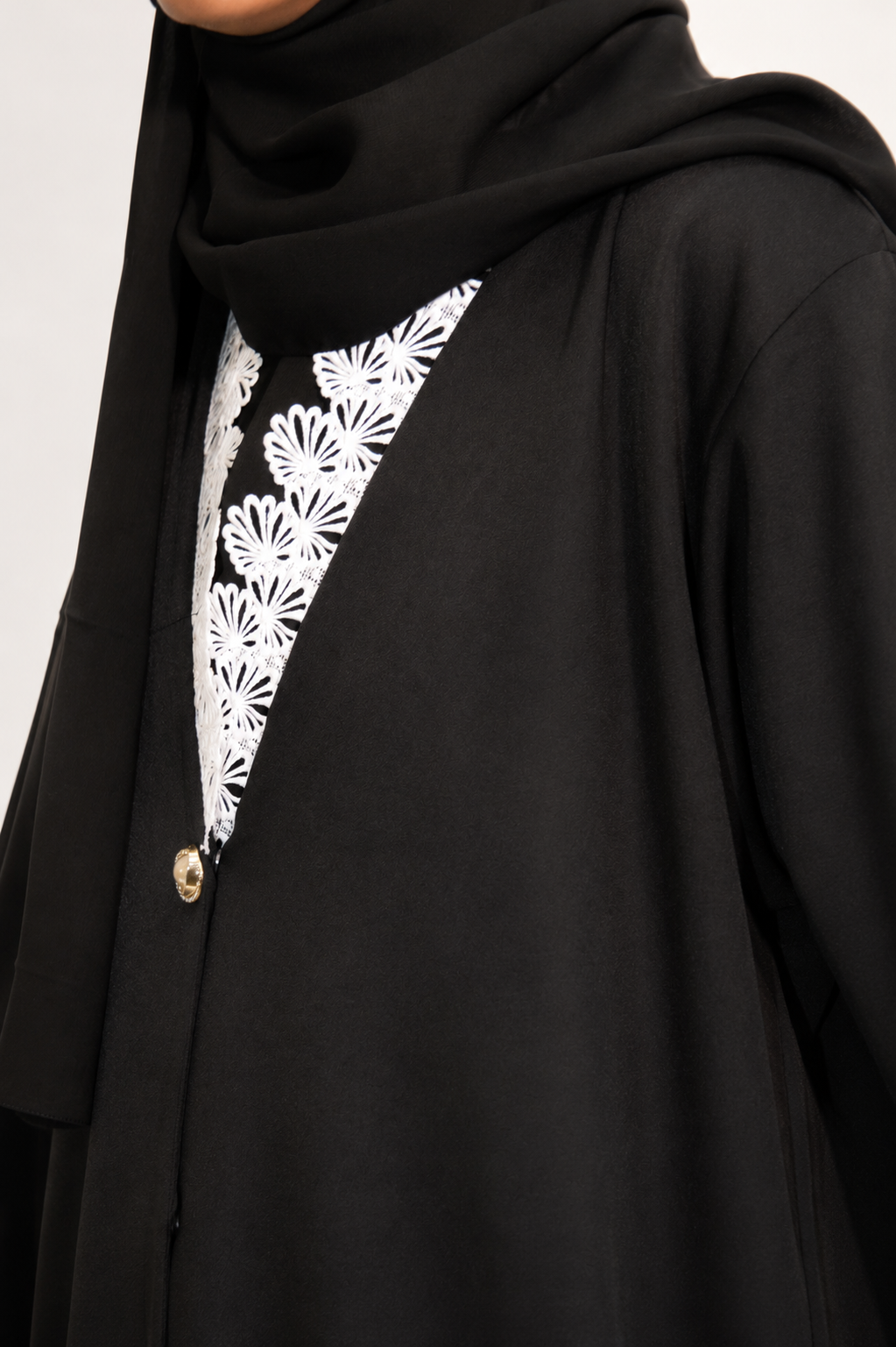 Jasmine Flower Lace Abaya
