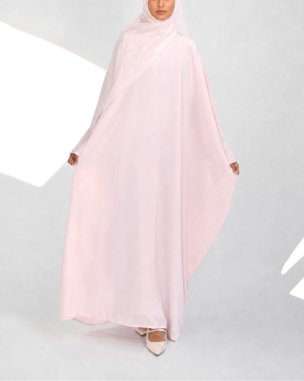 Rose pâle abaya