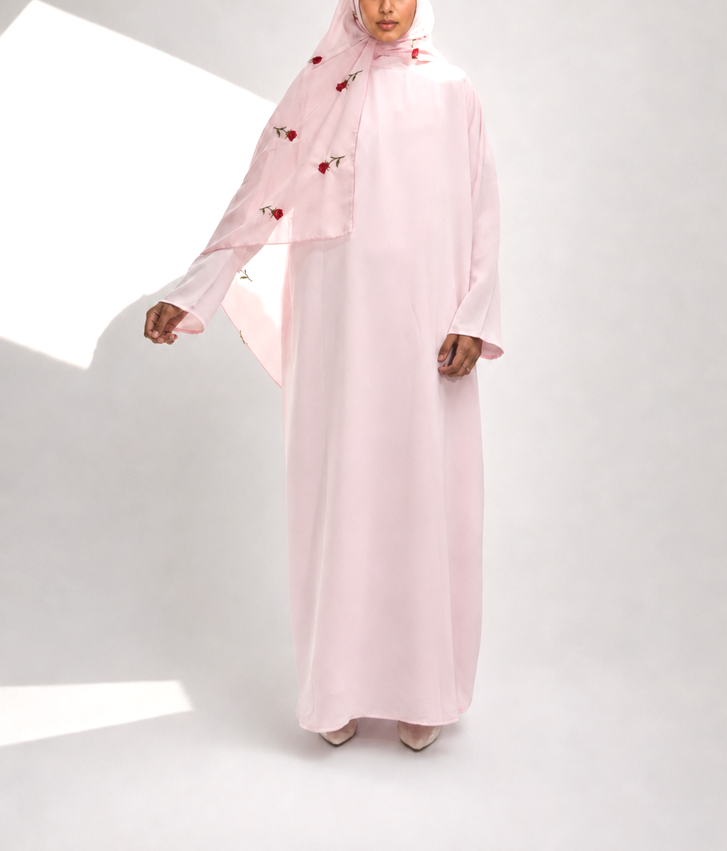 Rose d'Amour Abaya in Pink