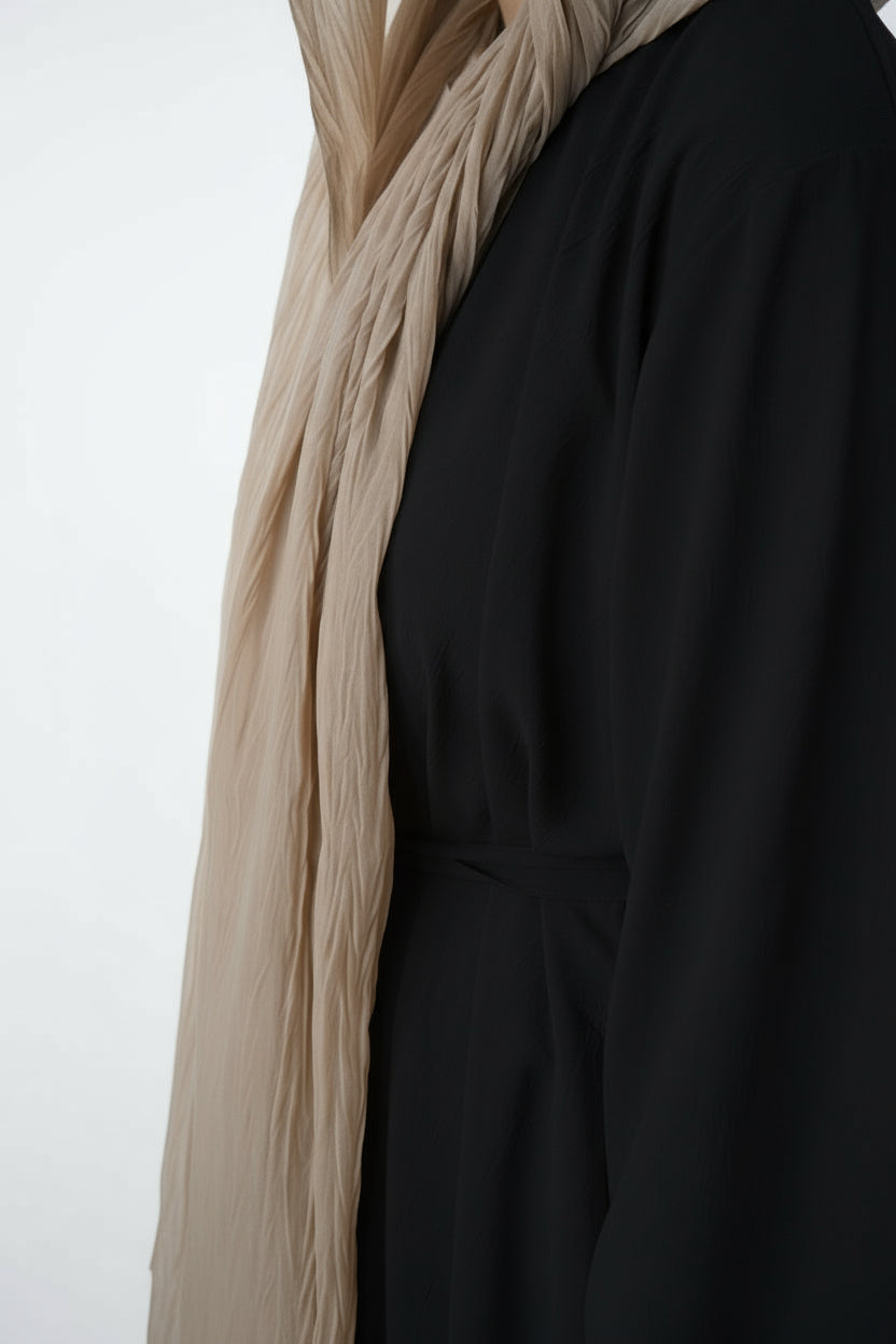 Basic abaya in black