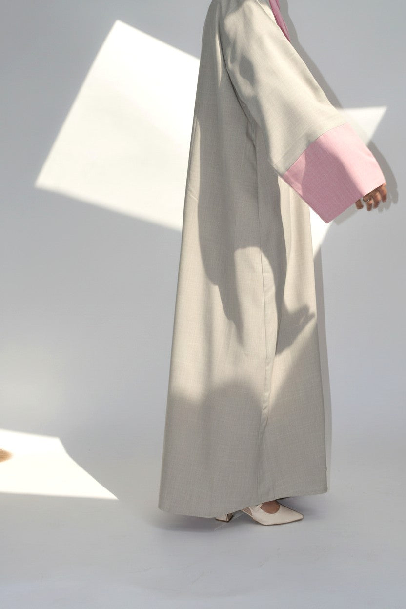 La Rosée linen Abaya