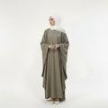 Signature Butterfly Abaya in Grey