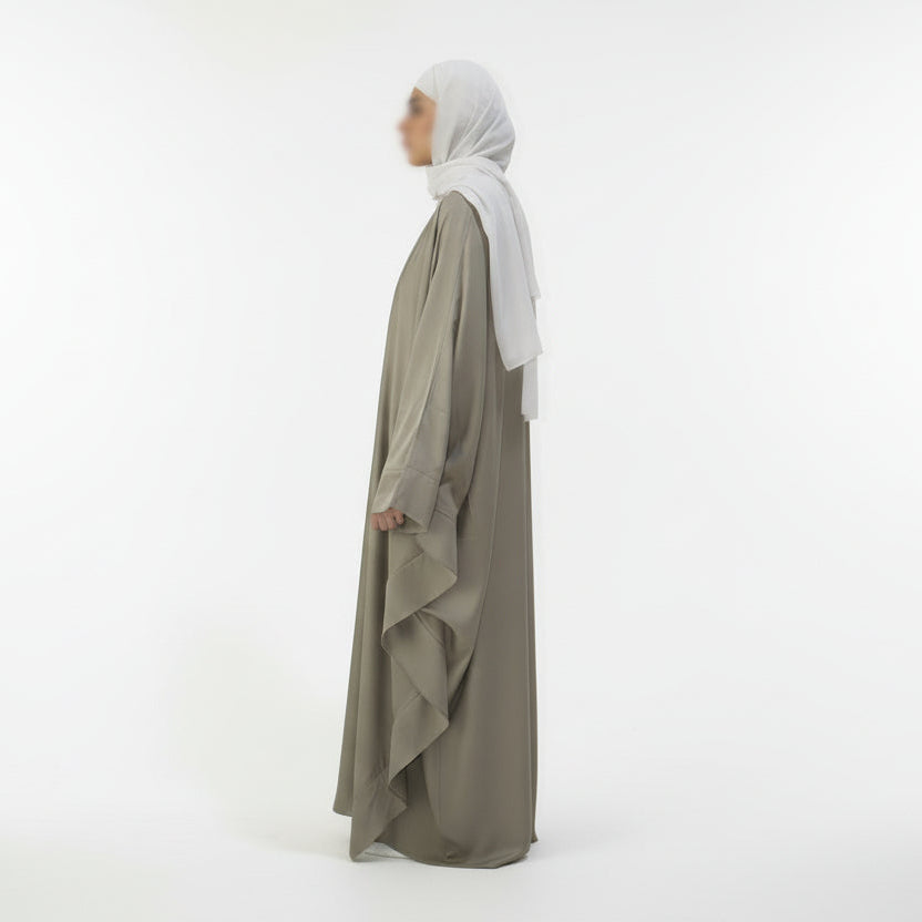 Signature Butterfly Abaya in grey