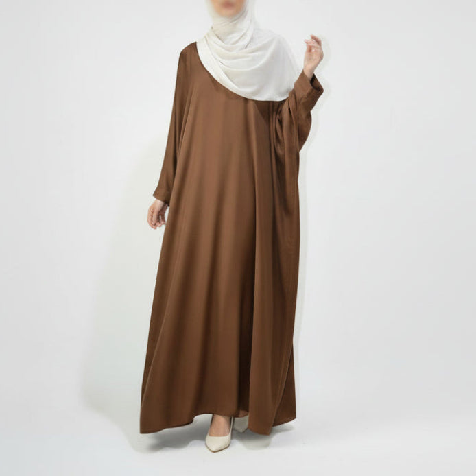 Classic Batwing Abaya in Bronze