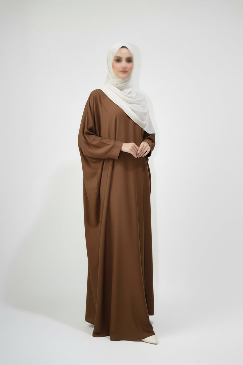 Classic Batwing Abaya Bronze