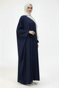 Classic Batwing Abaya in blue