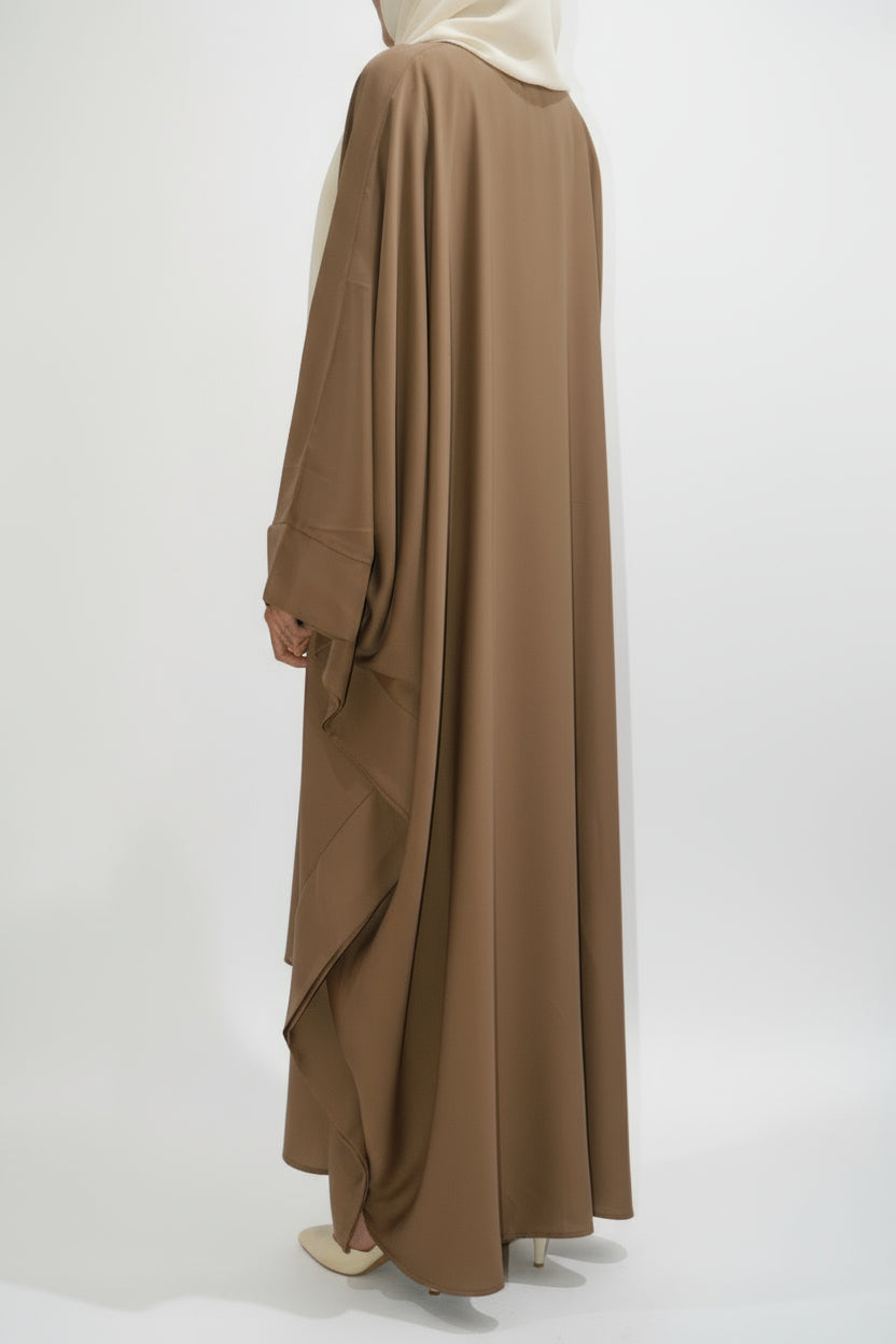 Signature Butterfly Abaya in mocha
