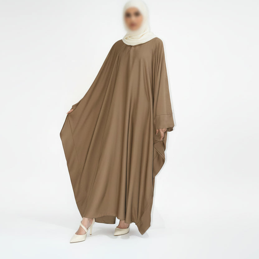 Signature Butterfly Abaya in mocha