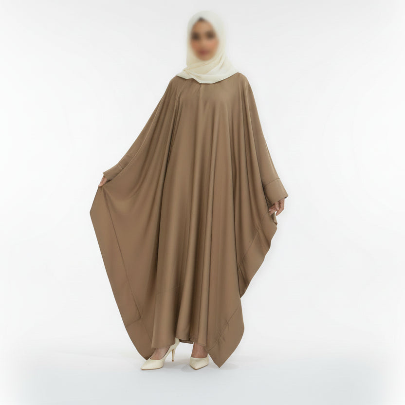 Signature Butterfly Abaya in mocha
