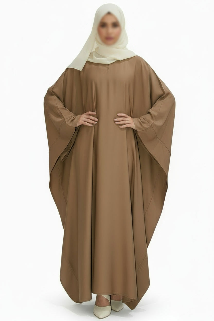 Signature Butterfly Abaya in mocha