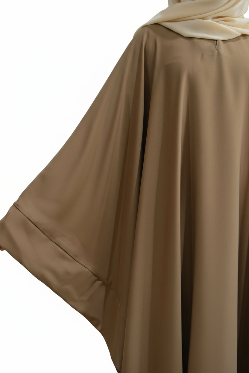 Signature Butterfly Abaya in mocha