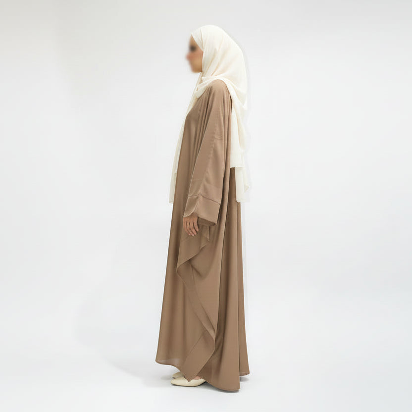 Signature Butterfly Abaya in mocha