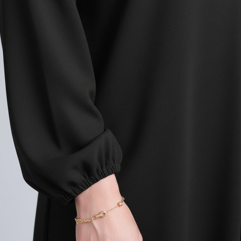 Basic abaya in black