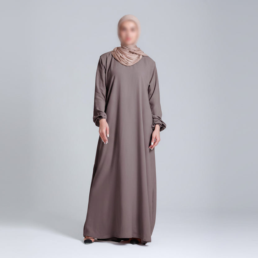 Basic abaya in Mocha