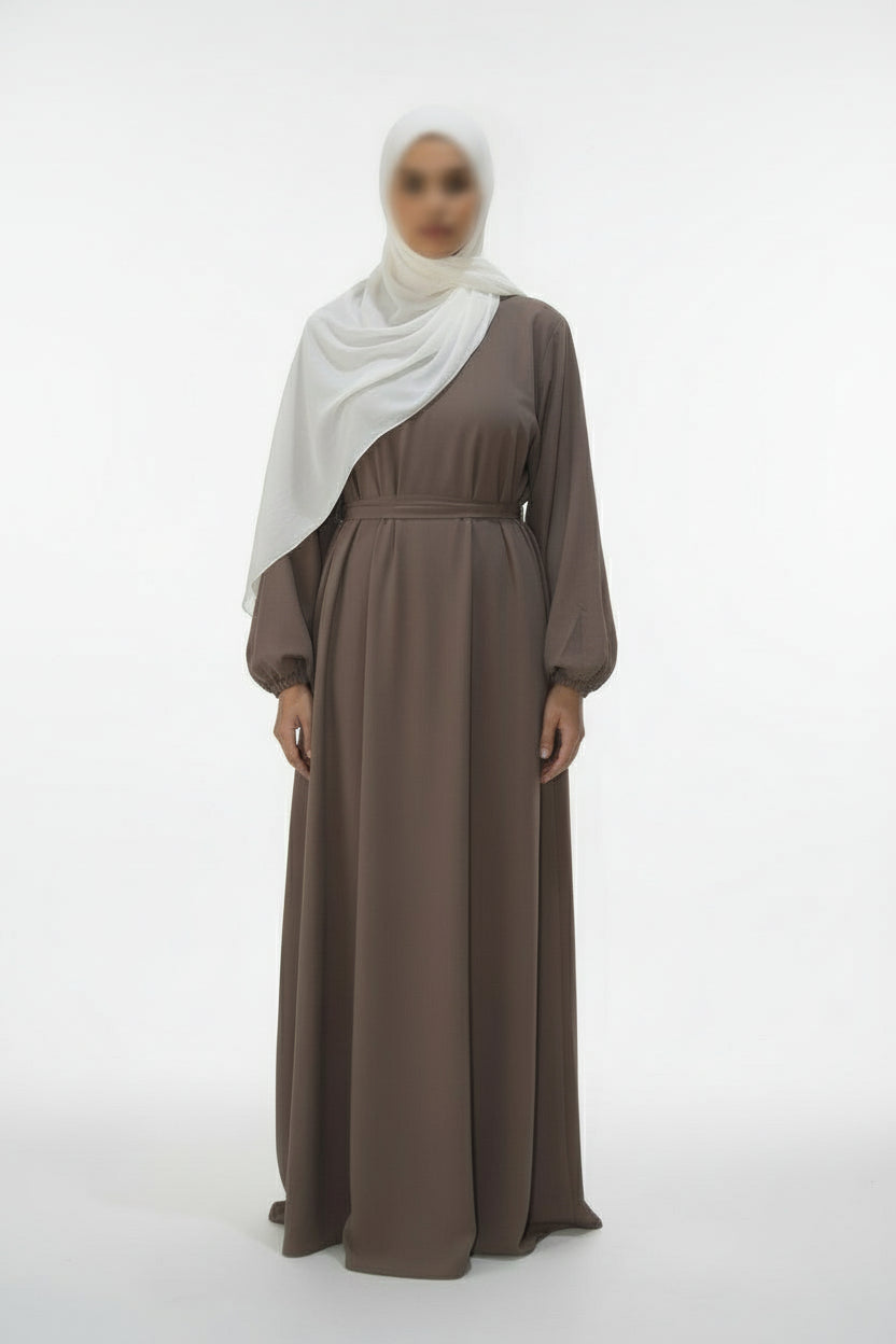 Basic abaya in Mocha
