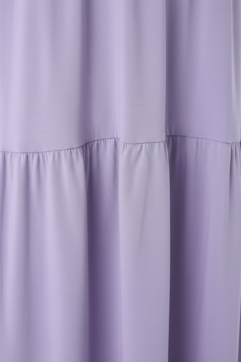 Purple dress close-up detail