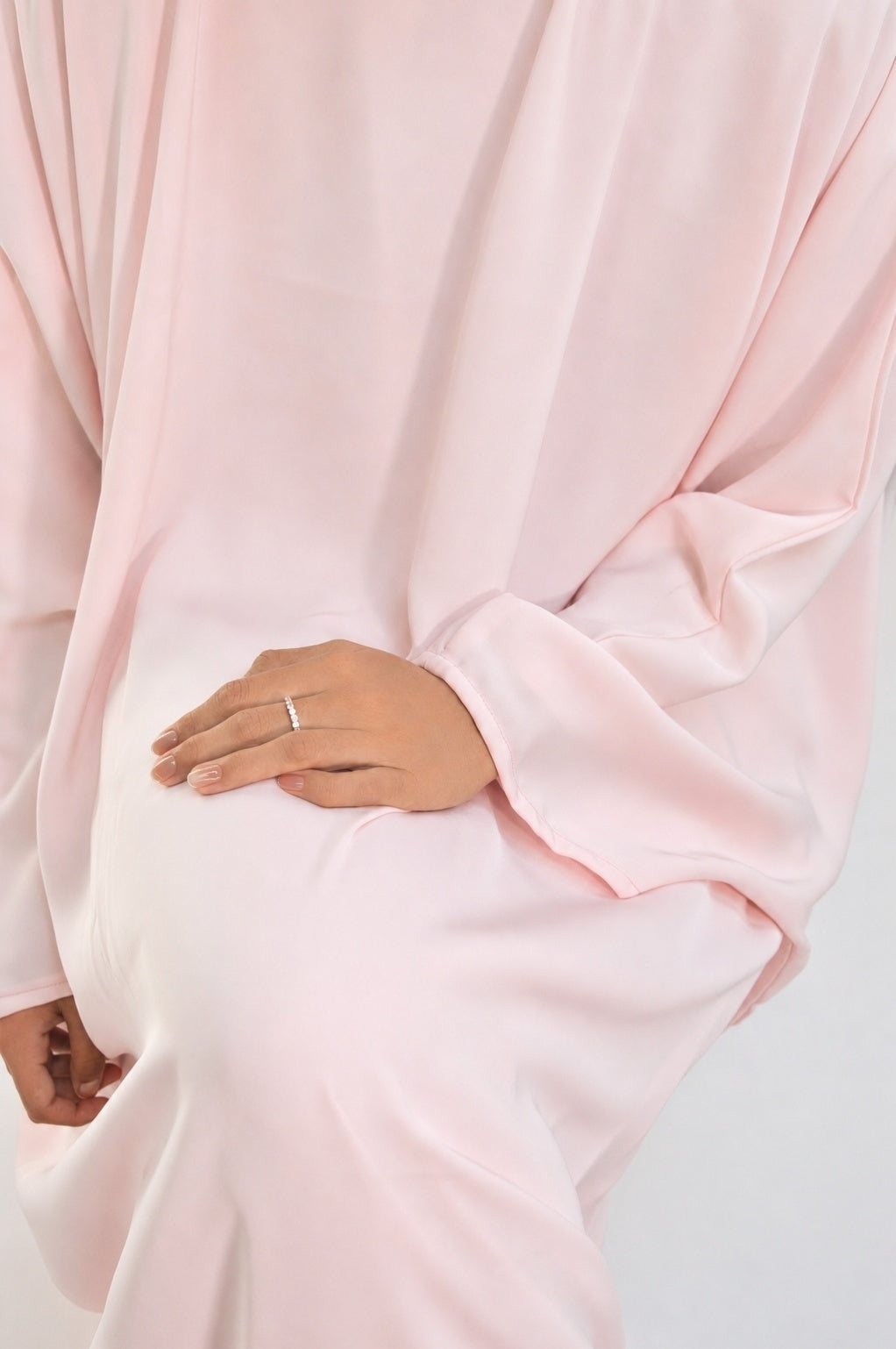 Rose pâle abaya