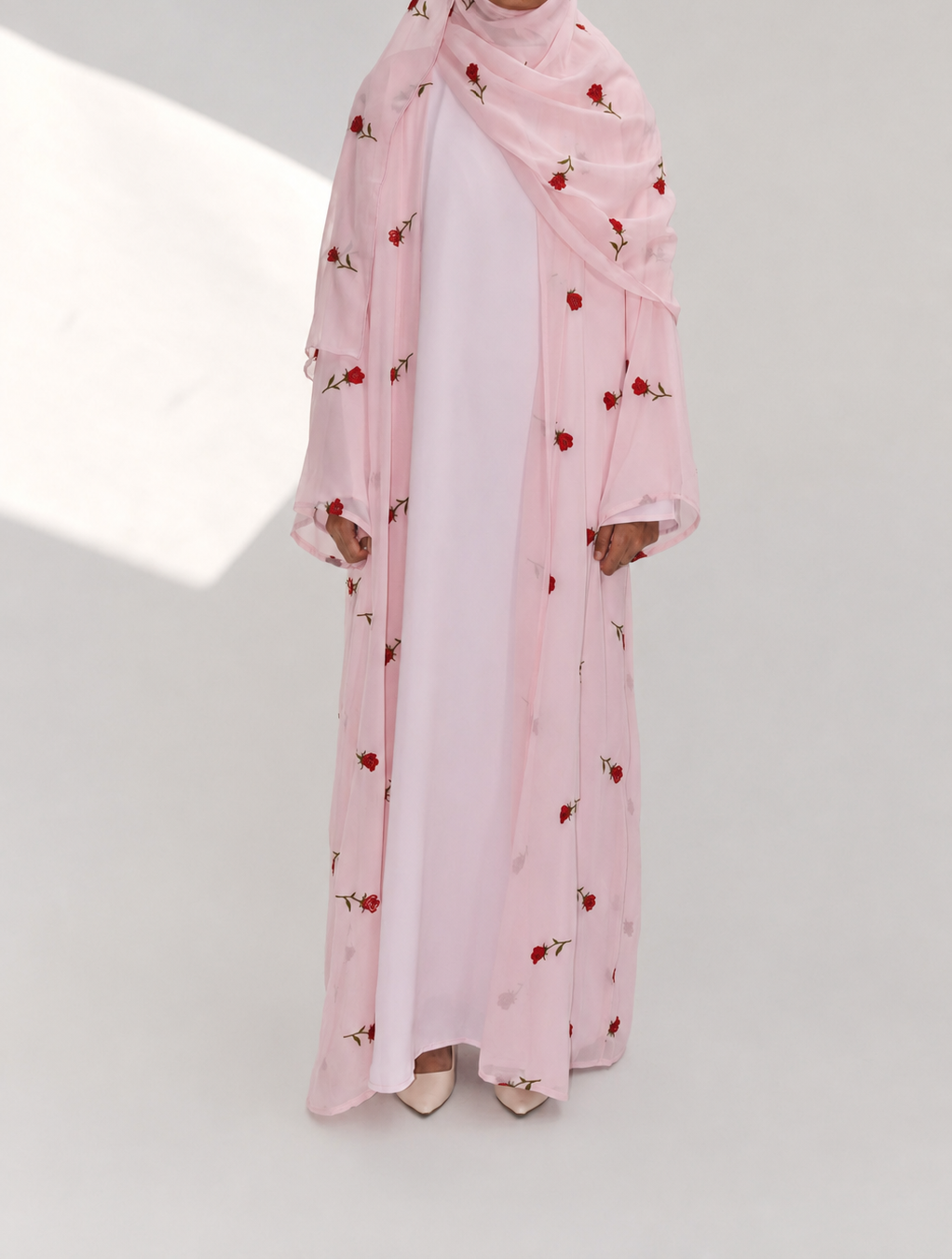 Rose d'Amour Abaya in Pink