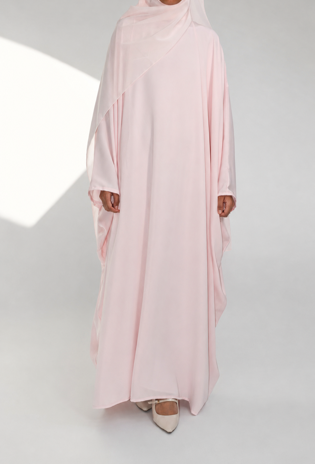 Rose pâle abaya