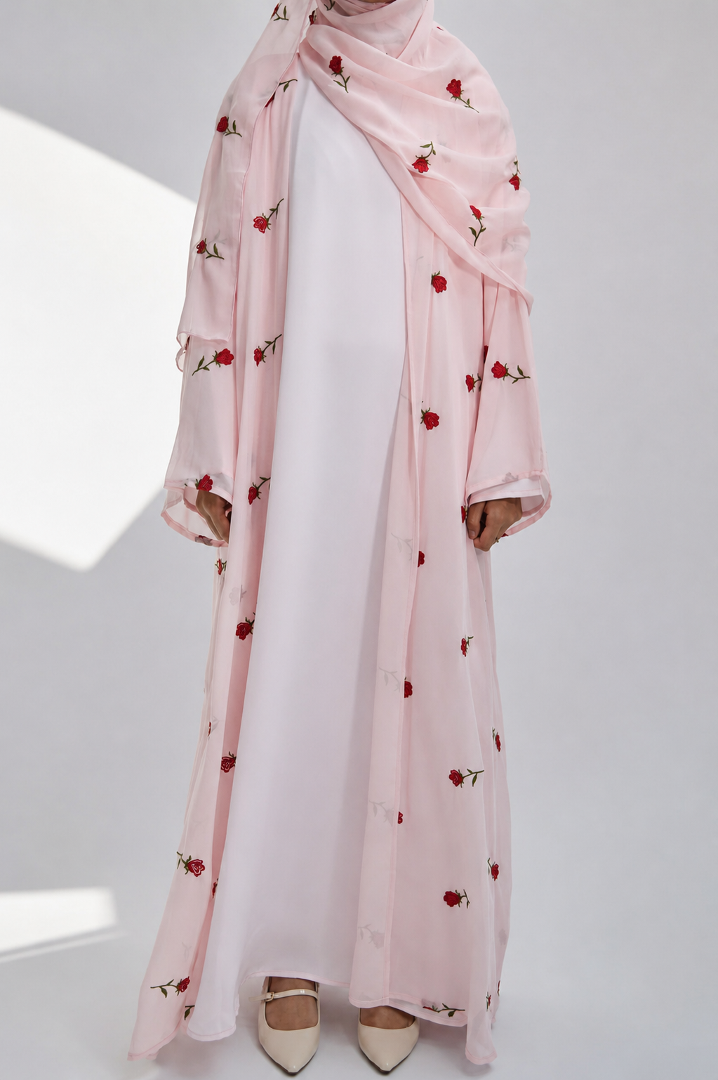 Rose d'Amour Abaya in Pink