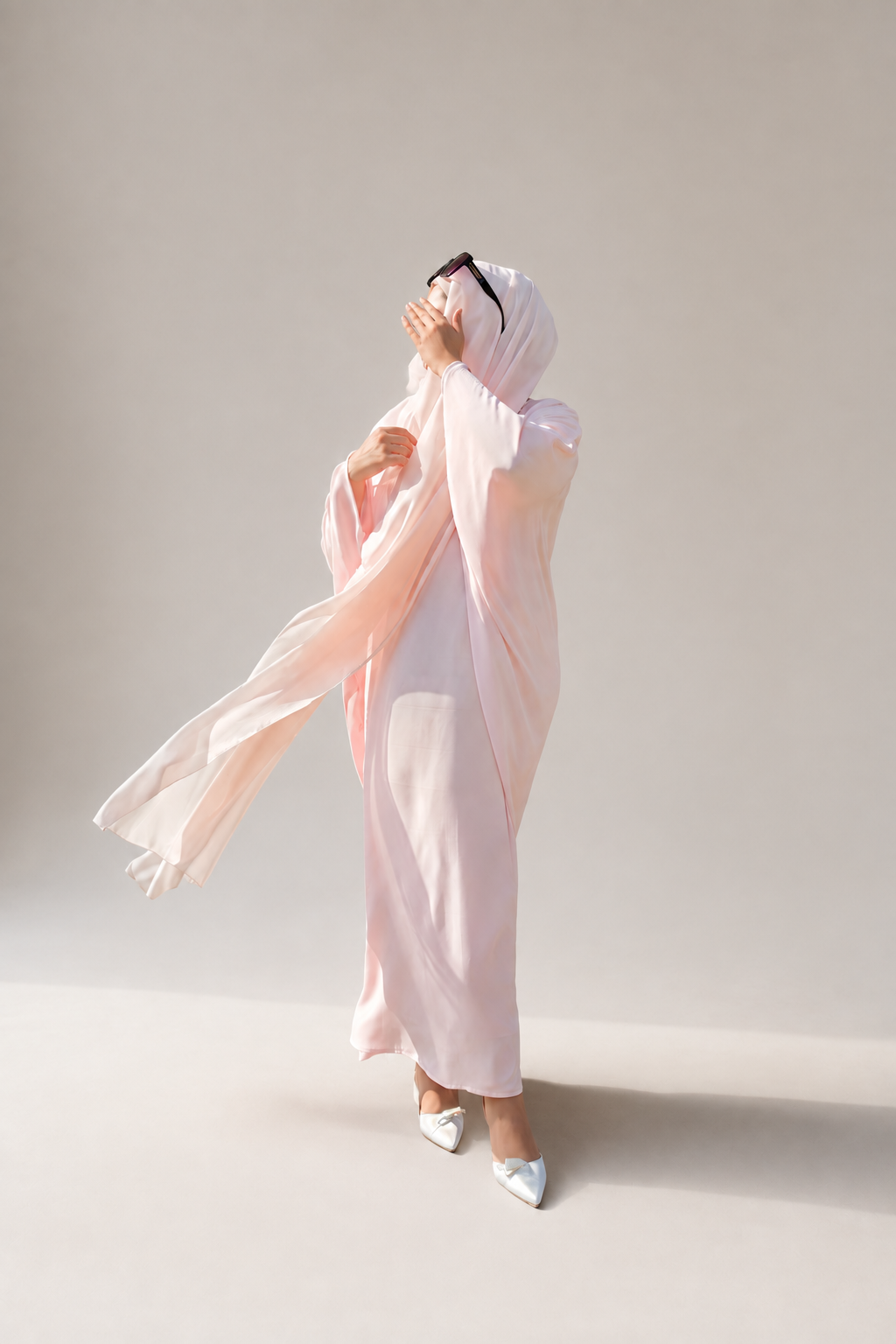 Rose pâle Abaya