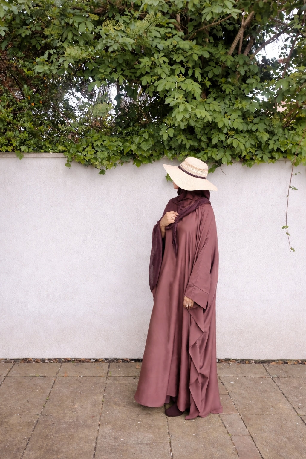 Signature Butterfly Abaya in Rose