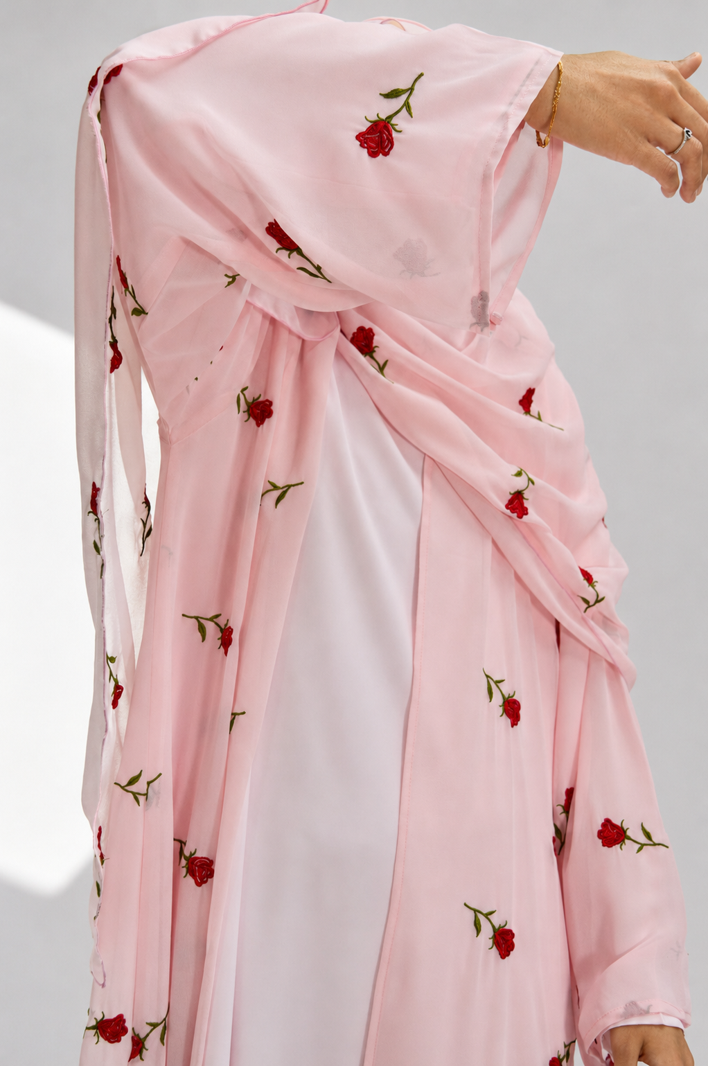 Rose d'Amour Abaya in Pink