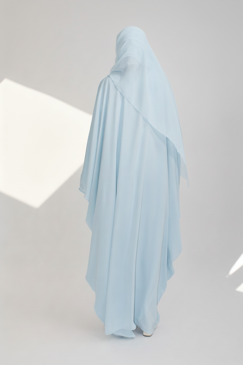 Bleu pastel Abaya