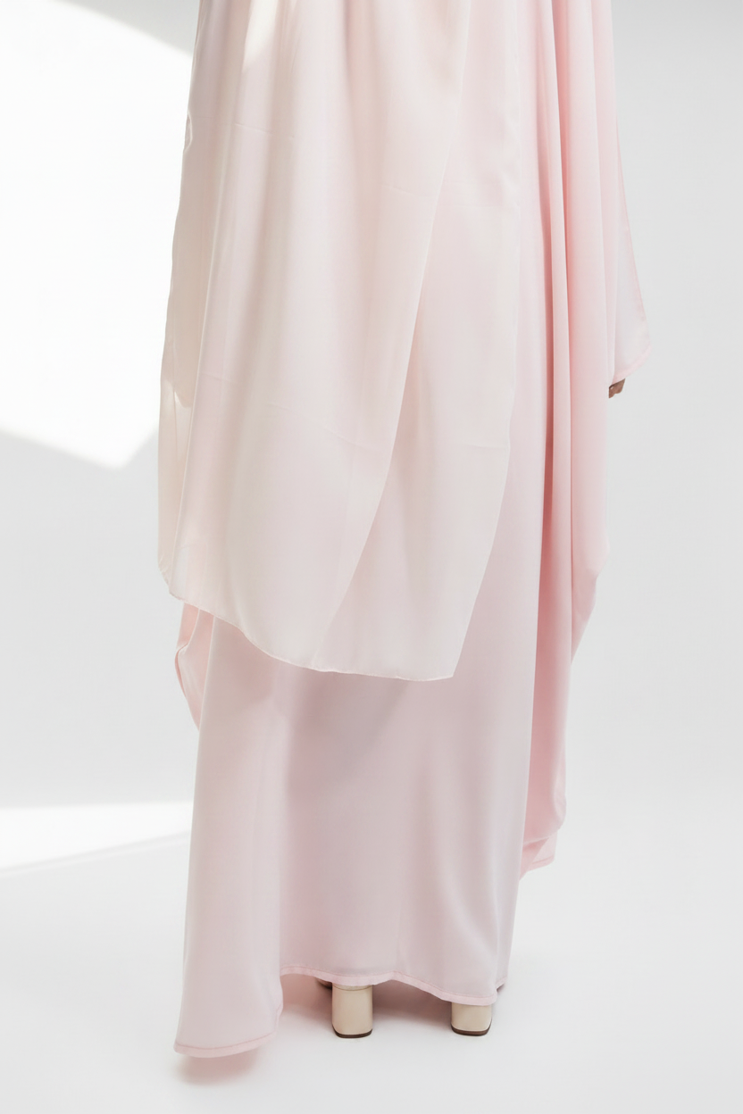 Rose pâle abaya