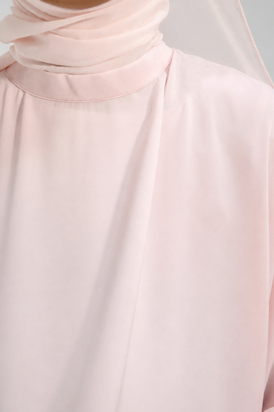 Rose pâle abaya