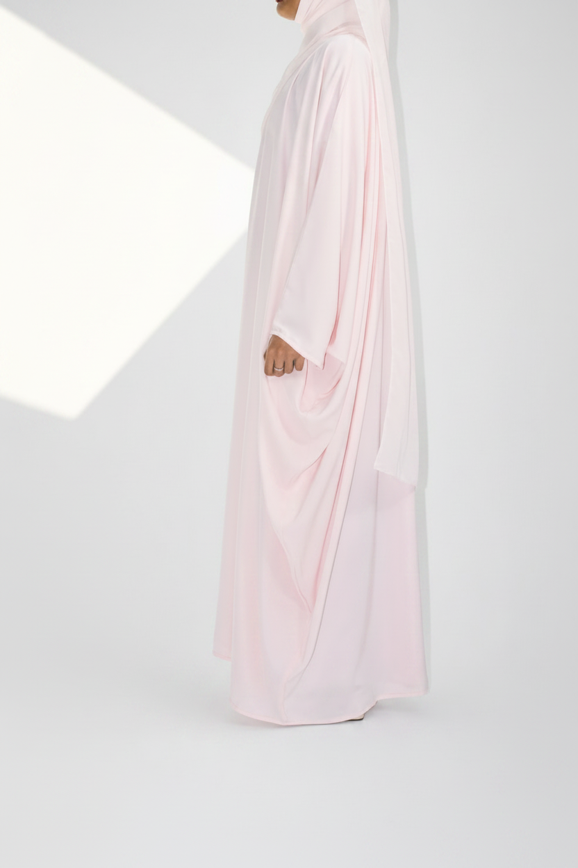 Rose pâle abaya